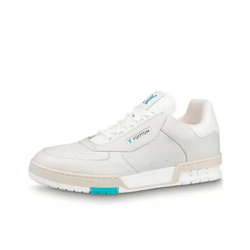 LOUIS VUITTON Тренер Low Топ Стильные Скейтбординги Мужской Белый Синий