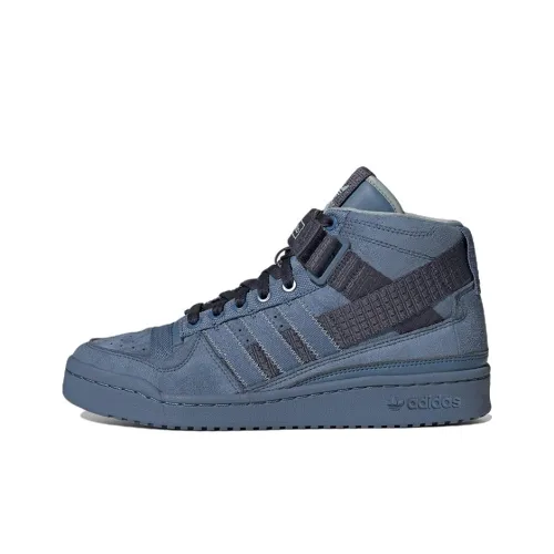 Adidas Originals Forum Mid Parley High Топ Скейтборд Кроссовки Унисекс Синий