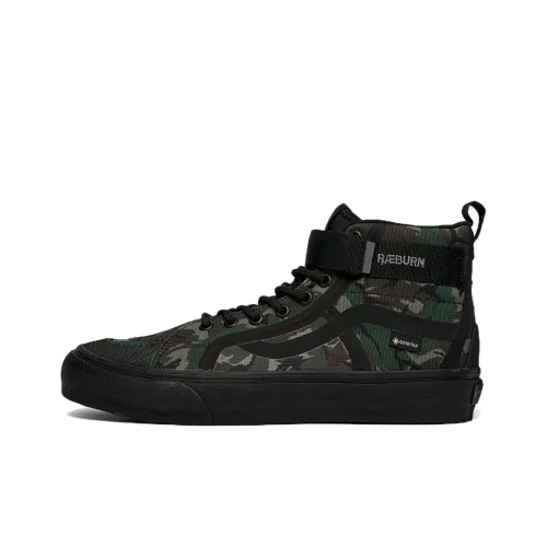 RÆBurn X VANS SK8 GTX VR3 Высокие Кроссовки для скейтбординга Унисекс Черный Зеленый Камуфляж