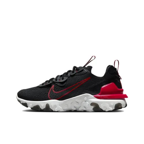 Nike React Vision Shock Absorbers Противоскользящие устойчивые к истиранию дышащие низкий топ беговые кроссовки мужские черные красные