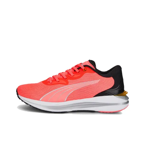 PUMA Electrify Nitro 2 Slip-Resistant Abrasion-Resistant Low-Top Беговые кроссовки Женские Розовые