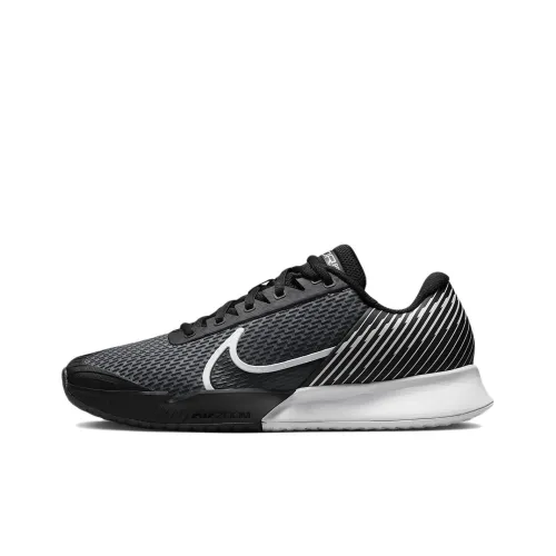 Nike Zoom Vapor Pro 2 Hc Амортизаторы HC Shock Absorbers Slip-resistant Abrasion-resistant Low Top Твердый Court Теннисные кроссовки Black White