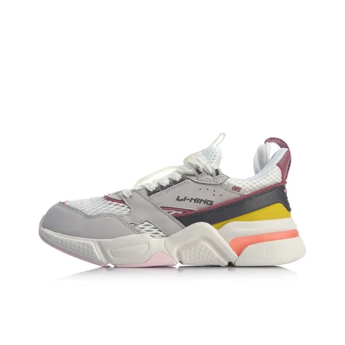 Лайнер 001 Departure Дышащий Сбалансированный Легкий Низкий Топ Повседневная Обувь Женская Серый Белый