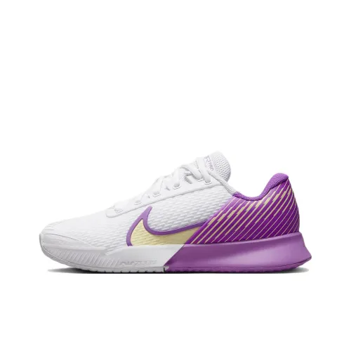 Nike Air Zoom Vapor Pro 2 Устойчивый к истиранию Дышащий Легкий Низкий Топ Теннисные Кроссовки Женские Фиолетовый Белый