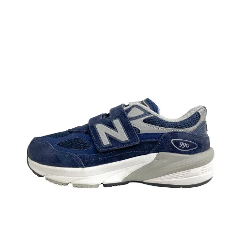New Balance NB 990 V6 Амортизация Износостойкий Низкий Топ KIDS Лайфстайл Обувь Синий Дети Возраст 3-7 Лет