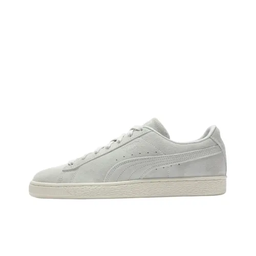PUMA Suede Classic Low Топ Скейтборд Кроссовки Мужские Белые Серые