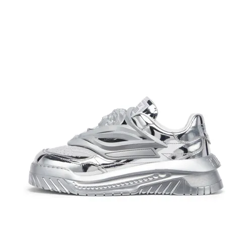VERSACE Odissea Низкий Топ Повседневная Обувь Мужская Серебряная