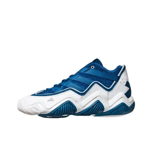 Adidas Originals Top Ten 2010 Противоскользящие устойчивые к истиранию низкий топ винтажные баскетбольные кроссовки мужской синий