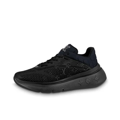 LOUIS VUITTON Show Up Устойчивый к истиранию Низкий Топ Casual Мужской Черный