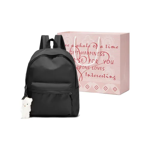 CORALDAISY Ткань Рюкзак Сумка через плечо Рюкзак Путешественная сумка Стандартная Унисекс Черный