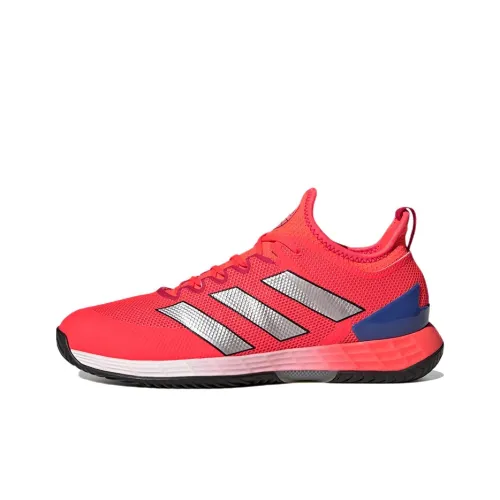 Adidas Adizero Ubersonic 4 Low Топ Теннисные Кроссовки Мужские Серебряные Красные