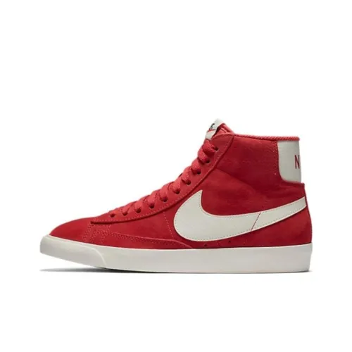 Nike Blazer Vntg Замша Противоскользящие Амортизирующие Устойчивые к истиранию MID Топ Скейтборд Кроссовки Женские