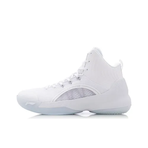 Подкладка YuShuai TD устойчивая к истиранию дышащая высокая баскетбольная обувь мужская белая