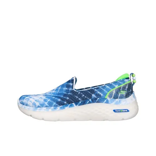 Skechers Go Walk Hyper Burst Vivid Sky Low Top Повседневная обувь Женская Blue