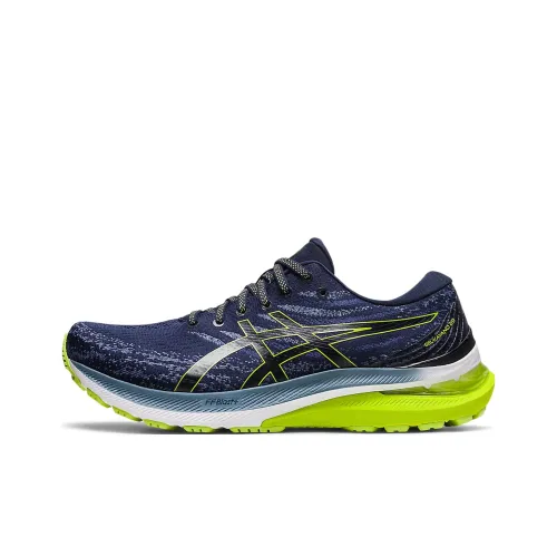 Asics Gel KAYANO 29 Устойчивый к истиранию Дышащий Низкий Топ Марафон Беговые кроссовки Мужские Синий Зеленый