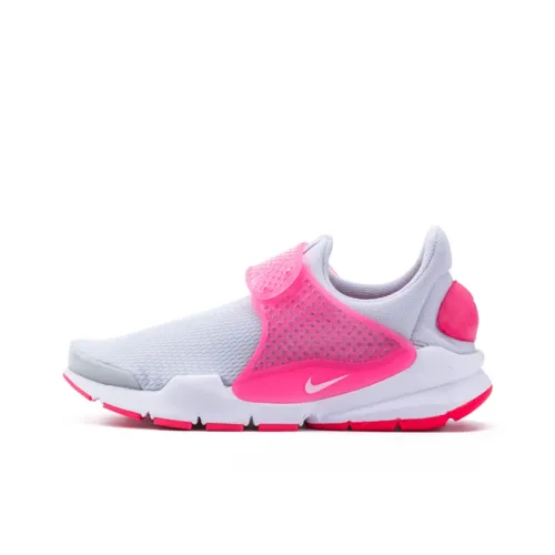 nike Sock dart Амортизаторы Ударопрочный Противоскользящий Устойчивый к истиранию Легкий Низкий Топ Повседневная обувь GS Серый Розовый