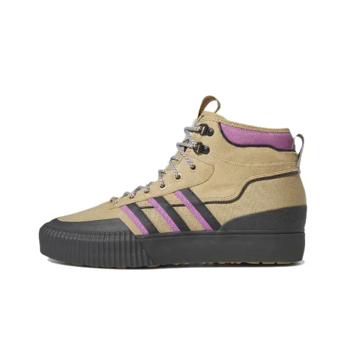 Adidas Originals Akando ATR Легкий и Износостойкий Высокий Скейтбординг Кроссовки Бежевого цвета