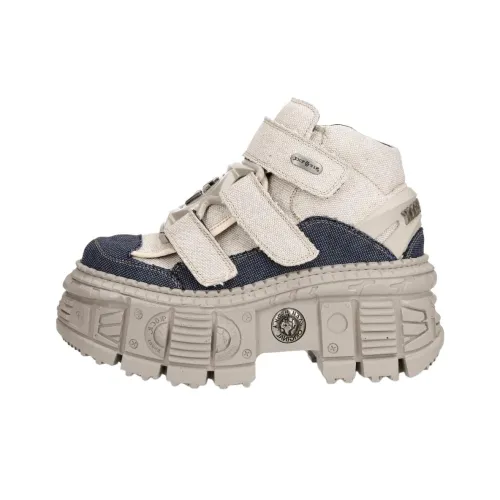 NEW ROCK MID Топ Повседневная обувь Унисекс Серый Синий