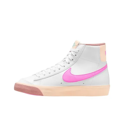 nike Blazer SURFACES с NEAPOLITAN VIBES противоскользящие устойчивые к истиранию MID топ кроссовки для скейтбординга унисекс белый розовый