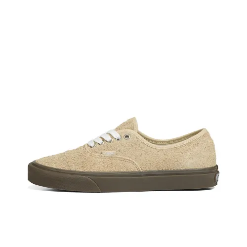 Vans Authentic Hairy Suede Устойчивые к истиранию Низкие Кроссовки для скейтбординга Унисекс Бежевый Коричневый