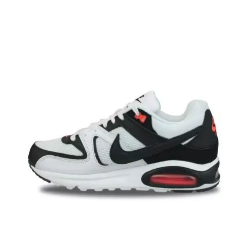 Nike Air Max Command Abrasion Resistant Низкие Беговые Кроссовки Мужские Белые Черные