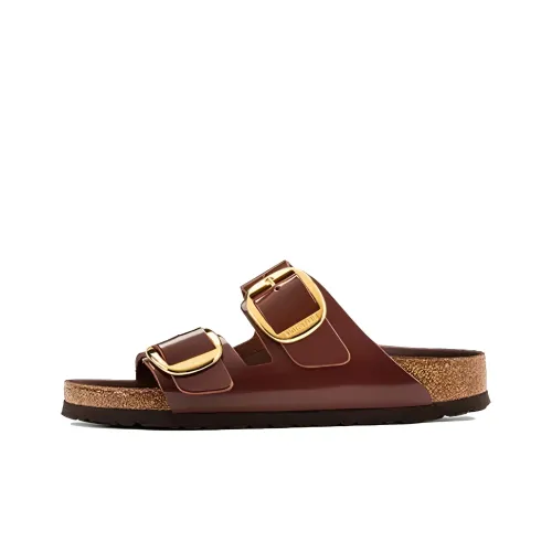 Birkenstock Arizona Big Buckle Массаж Антибактериальный Быстросохнущий Слипоны Женские Коричневый