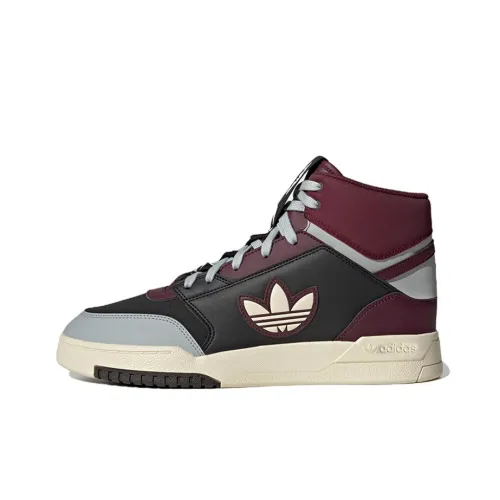 Adidas Originals Drop Step XL Slip-on Устойчивые к истиранию Высокие Кроссовки для скейтбординга Унисекс Красный Черный