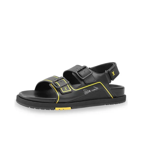 LOUIS VUITTON Trainer Пляжные сандалии Мужской Черный