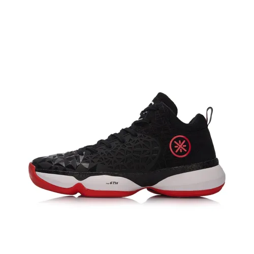 The Sixth Man 2 Износостойкий Дышащий MID Баскетбольные кроссовки Мужские Черный Красный