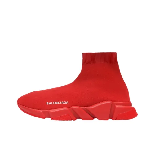 Balenciaga Speed Повседневные Высокие Кеды Красные Мужские