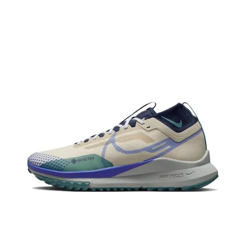 Nike Slip-Resistant Abrasion-Resistant Waterproof MID Top Trail Running Shoes Men's Brown Blue Green