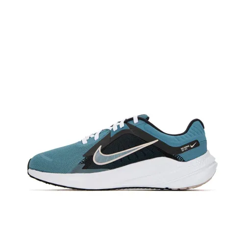 Nike Quest 5 Slip-resistant Abrasion-resistant Low Top Casual Running Shoes Women's Black Blue Green Найк Quest 5 Противоскользящий Устойчивый к истиранию Низкий Топ Повседневные Беговые Кроссовки Женские Черный Синий Зеленый
