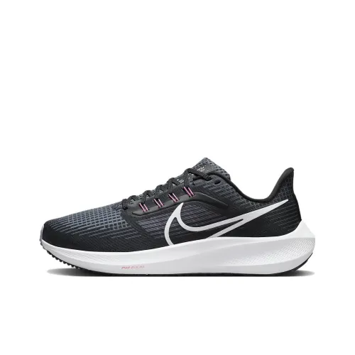 Nike Air Zoom Pegasus 39 Устойчивый к истиранию Дышащий Верх Низкие Повседневные Тренировочные Беговые Кроссовки Мужские Черные