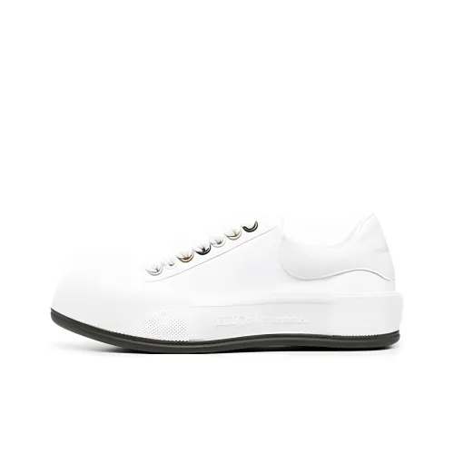 Alexander McQueen Deck Low Топ Скейтборд Кроссовки Женские Белые