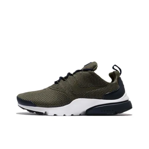 Nike Air Presto Shock Absorbers Slip-Resistant Abrasion-Resistant Lightweight Low Top Casual Men's Olive Green