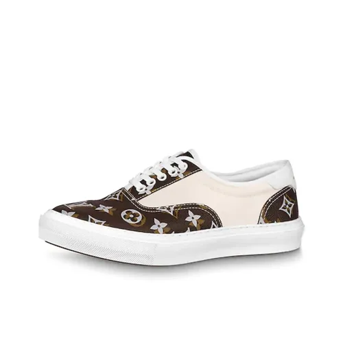 LOUIS VUITTON Trocadero Low Топ Стильные Скейтбординги Мужской Белый