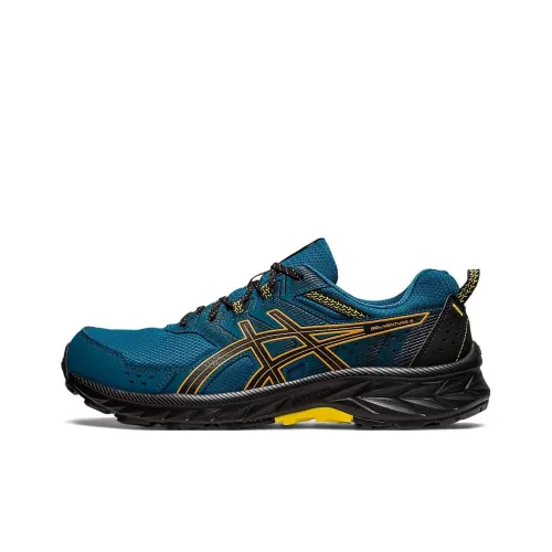 Asics Gel Venture 9 Low Топ Беговые кроссовки Мужские Синий Черный