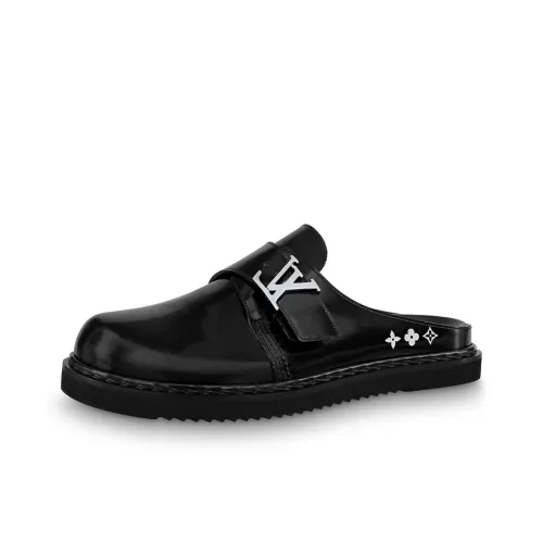 LOUIS VUITTON Easy Металл Домашние тапочки Мужской Черный