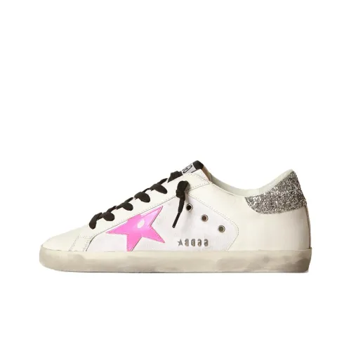 Golden Goose Супер Звезда Low Топ Кроссовки для скейтбординга Женские Белые Потертые
