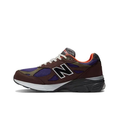 New Balance NB 990 V3 Low Топ Беговые кроссовки Мужской Фиолетовый Коричневый