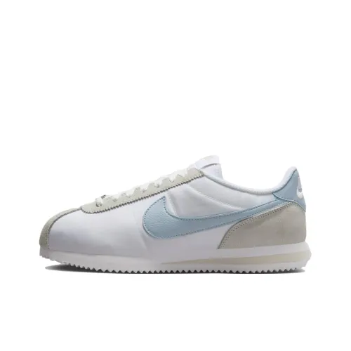 Nike Cortez Low Топ Повседневный Городской Коммутер Беговые кроссовки Унисекс Белый Бежевый Синий