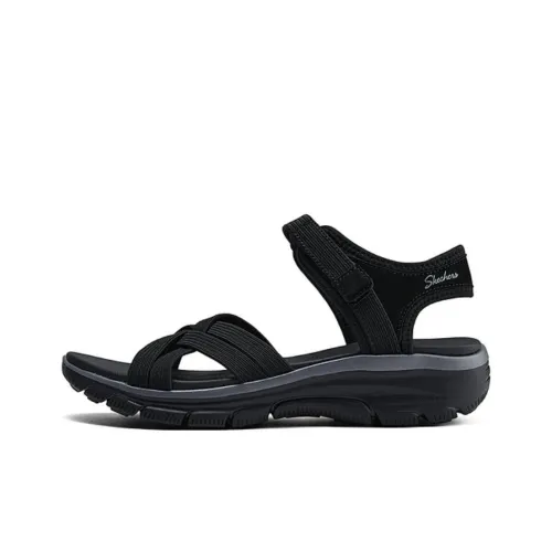 Skechers Modern Comfort Пляжные сандалии Черные Женские