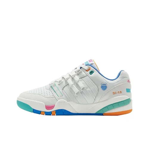 K·SWISS Si 18 Скейтборд Кроссовки Низкие Топ Радужный Конфетный Цвет Женский