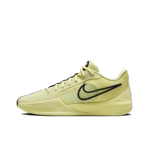 Nike Sabrina 1 Баскетбольные кроссовки Low Топ Желтый Унисекс