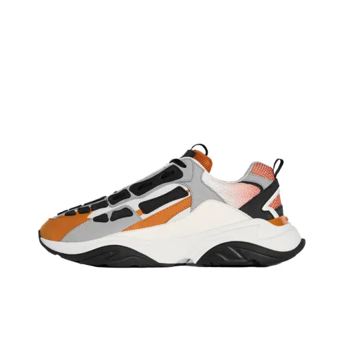 AMIRI Bone Runner Low Топ Повседневная обувь Мужская Белый Оранжевый