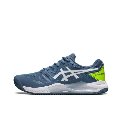 ASICS Challenger 13 Abrasion Resistant Низкий Топ Кроссовки для тенниса Синие Зеленые