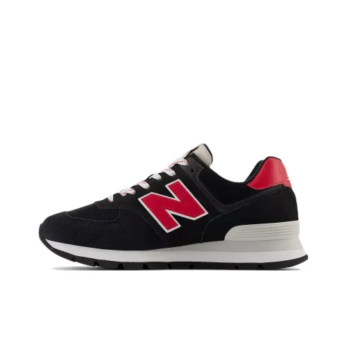 New Balance NB 574 Low Топ Беговые кроссовки Унисекс Черный Красный