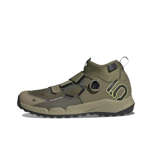 Adidas Five Ten Trailcross Противоскользящий Устойчивый к износу Легкий Низкий Топ Велосипедные кроссовки Мужские Оливково-зеленый