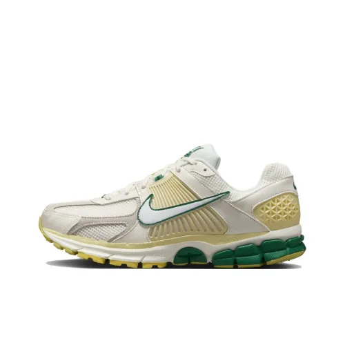 Nike Air Zoom Vomero 5 Беговые кроссовки Низкий топ Бежевый Желтый Зеленый Унисекс