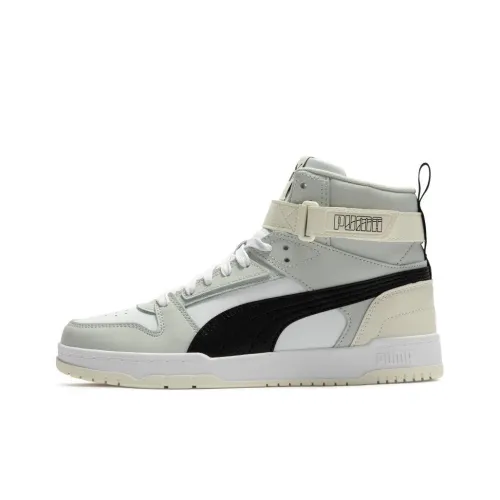 PUMA RBD Game High Топ Скейтборд Кроссовки Унисекс Белый Серый Черный